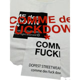 Comme Des Fuckdown T-Shirt Girocollo tinta unita con Stampa Bianco per Bambino TSGCC BIANCO COMME DES FUCKDOWN 