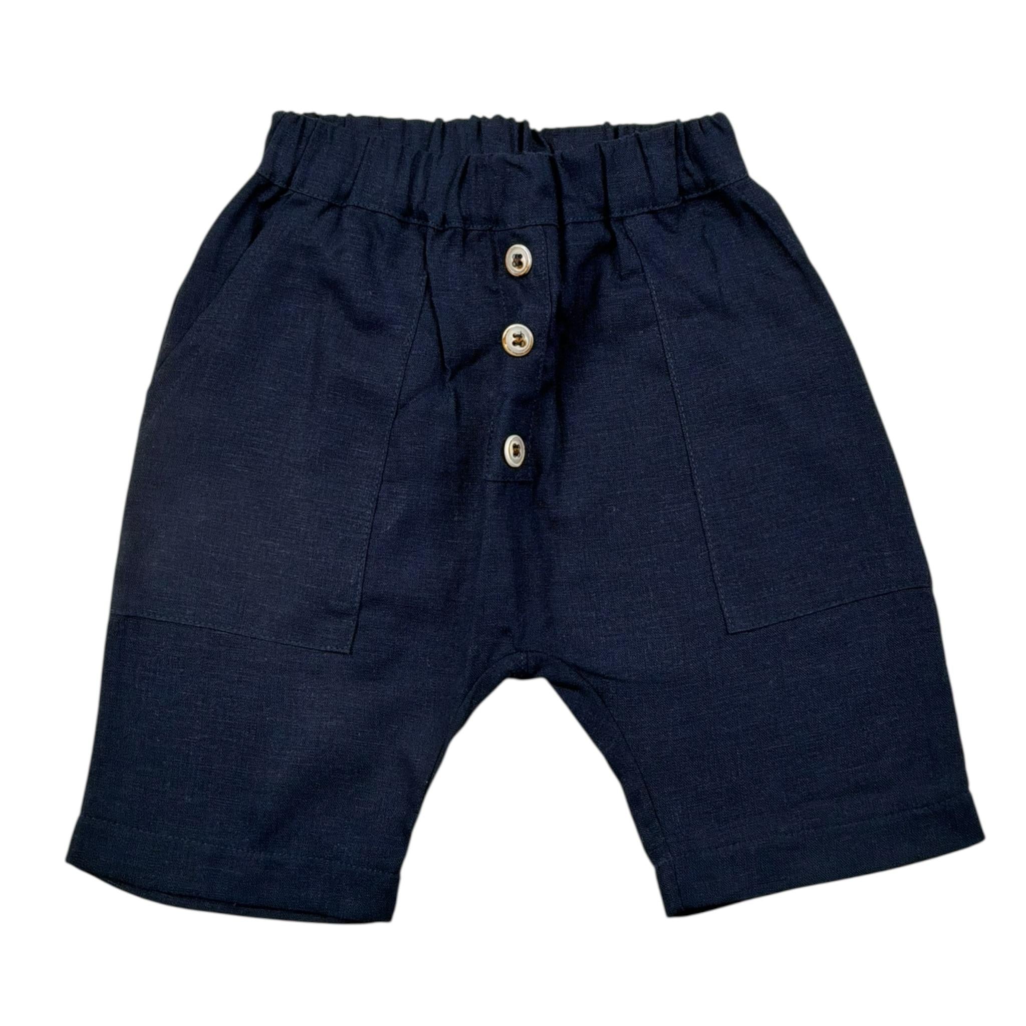 Babyvip Pantalone Tinta Unita con Elastico In Vita per Neonato T7800 BLU BABYVIP 