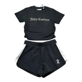 Juicy Couture Completo 2 Pezzi T-Shirt-Short per Bambina JBX655000 NERO JUICY COUTURE 