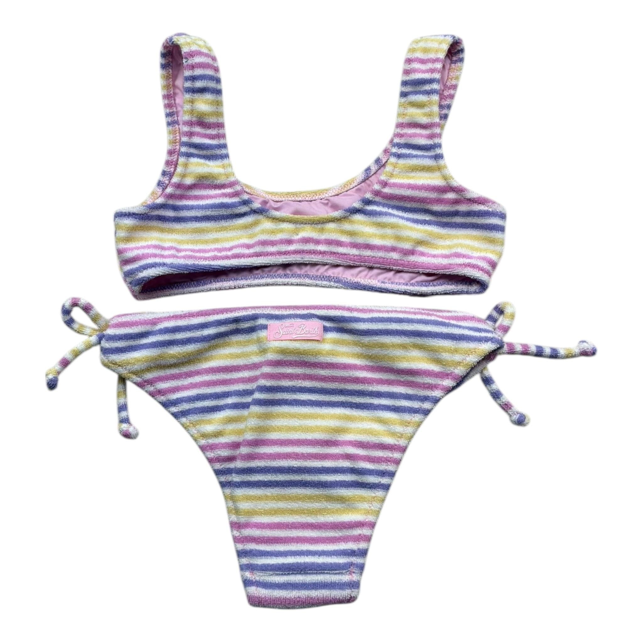 Saint Barth Costume 2 Pezzi Fascia-Slip  per Bambina 00944L BIANCO SAINT BARTH 