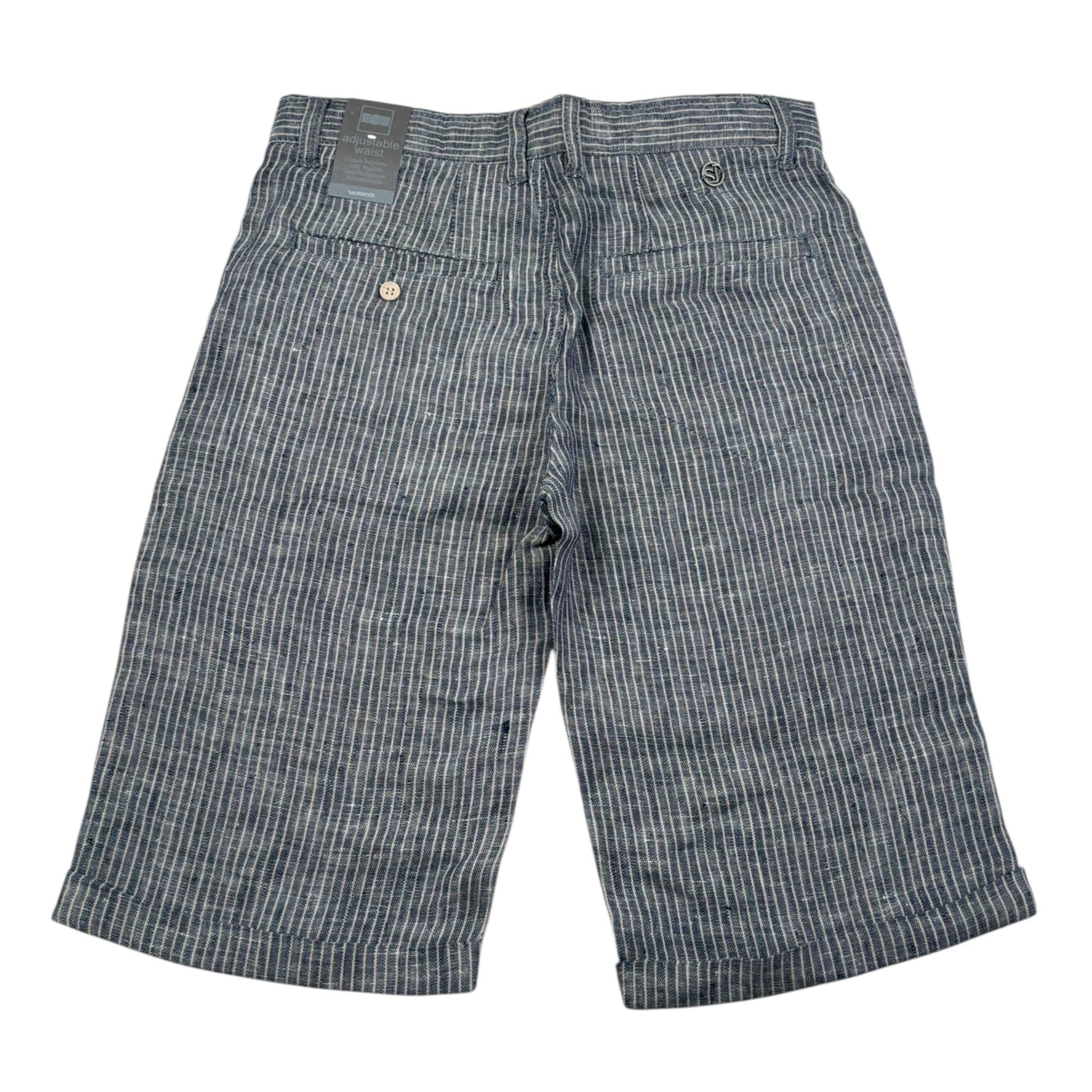 Sarabanda Bermuda Tinta Unita con Girovita Regolabile per Bambino 0W626 BLU SARABANDA 