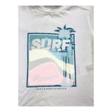 Please T-Shirt Girocollo Tinta Unita Cn Stampa In Contrasto Bianco Per Neonata