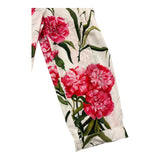 Dolce & Gabbana Pantalone Titna Unita Con Fantasia Floreale Bianco Per Bambina
