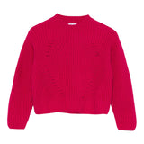 IL GUFO maglia mezzo collo tinta unita Fuxia per Bambina A24MA454EM220J FUXIA IL GUFO 