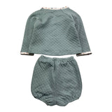 CALAMARO completo 2pz felpa-coulotte tinta unita Azzurro per Neonato 11033 AZZURRO CALAMARO 