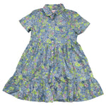 Saint Barth Abito Mezza Manica Stampa Fantasia Floreale per Bambina MSSS0001 BLU SAINT BARTH 