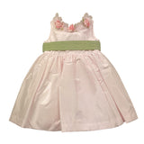 La Sartoria Dei Piccoli Abito Cerimonia Tinta Unita con Applicazioni Fiori per Neonata L030 ROSA LA SARTORIA DEI PICCOLI 