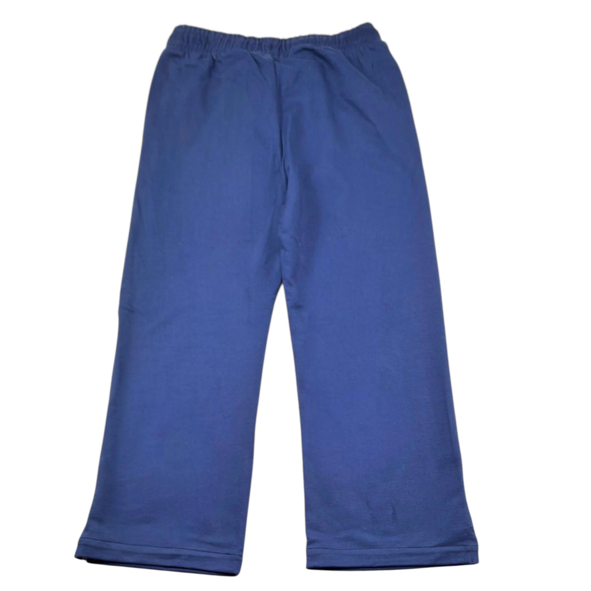 Moschino Pantalone Tinta Unita con Stampa per Bambina HDP06Z BLU MOSCHINO 