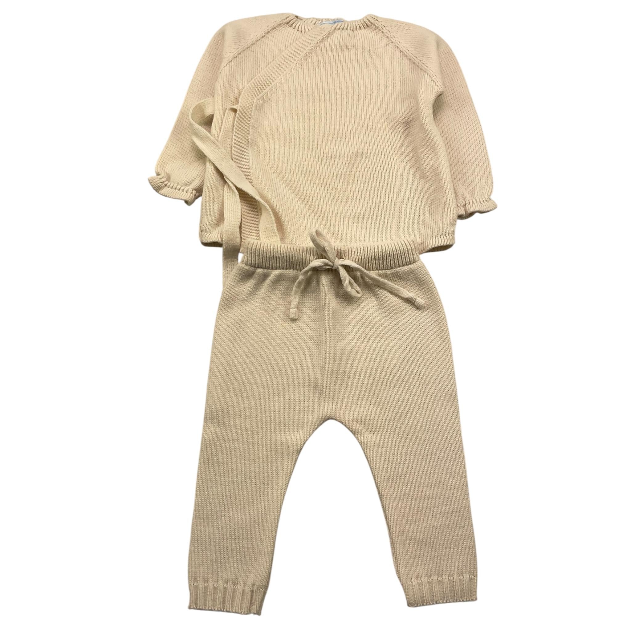MAC ILUSIO'N completo 2 pezzi maglia-pantalone Panna per Neonato AS12W2 PANNA MAC ILUSIO'N 