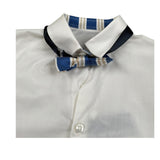 New Gereration Camicia Manica Lunga tinta unita con Papillon Bianco per Neonato 221153 BIANCO NEW GERERATION 