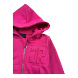 John Richmond Felpa con Zip E Cappuccio Tinta Unita per Neonata RIP26027FEA FUXIA JOHN RICHMOND 