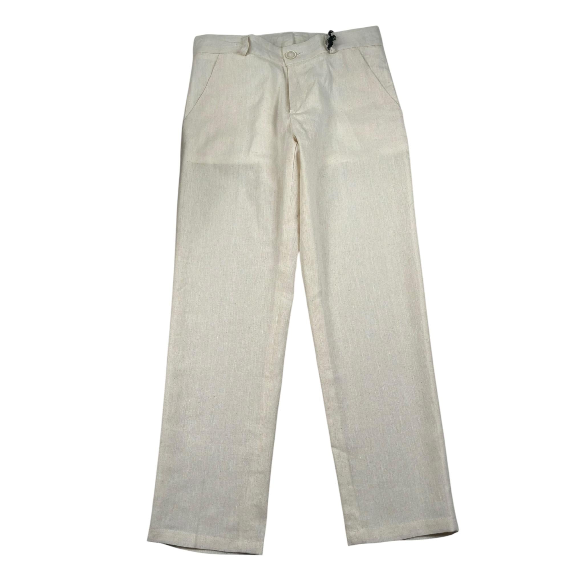 Manuel & Frank Pantalone Tinta Unita con Girovita Regolabile per Bambino MF1189B BEIGE MANUEL & FRANK 