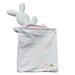 Le Bebe Coperta Bicolore con Stampe E Pupazzo per Neonata LBG6286 BIANCO/ROSA LE BEBE 