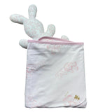 Le Bebe Coperta Bicolore con Stampe E Pupazzo per Neonata LBG6286 BIANCO/ROSA LE BEBE 