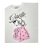 Gaelle T-Shirt tinta unita con Stampa Bianco per Bambina 2746MY00510 BIANCO GAELLE 