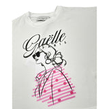 Gaelle T-Shirt tinta unita con Stampa Bianco per Bambina 2746MY00510 BIANCO GAELLE 