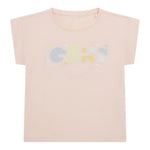Guess T-Shirt Girocollo Tinta Unita con Stampa per Bambina J5GI14K6YW4 ROSA GUESS 