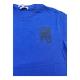 Yours T-Shirt Girocollo Tinta Unita Con Stampa In Contrasto Blu Per Bambino