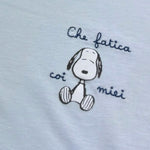 Saint Barth T-Shirt Girocollo Tinta Unita con Stampa per Bambino 00388L AZZURRO SAINT BARTH 