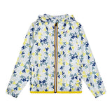 K-Way Giubbino Stampa Fantasia con Loghi per Bambino K2148SW BIANCO K-WAY 