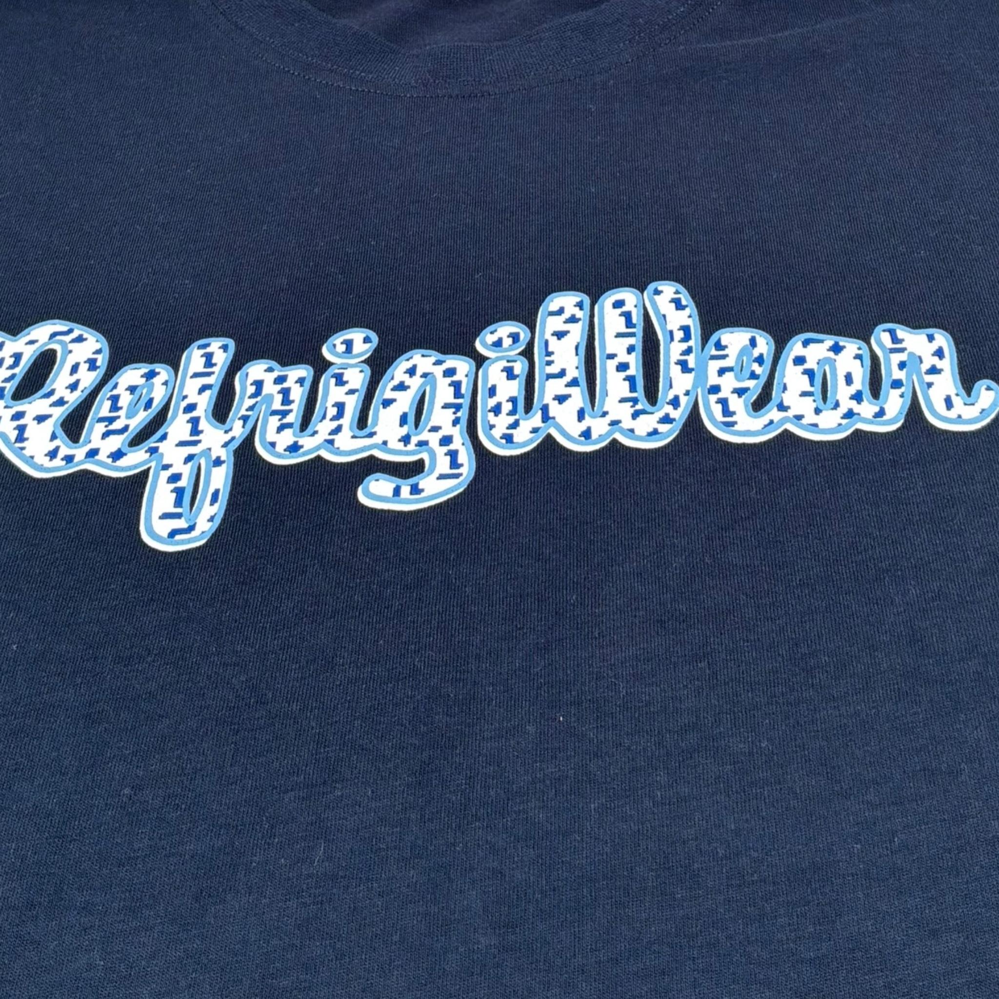 Refrigiwear T-Shirt Girocollo Tinta Unita con Stampa per Bambino 156TRMJS25 BLU REFRIGIWEAR 