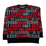 GUESS maglia girocollo tinta unita con loghi Nero per Bambino L4YR00Z3GV0 NERO GUESS 