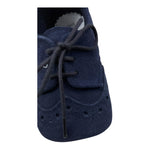 IL GUFO scarpina tinta unita con lacci Blu per Neonato A24SS063EA801 BLU IL GUFO 