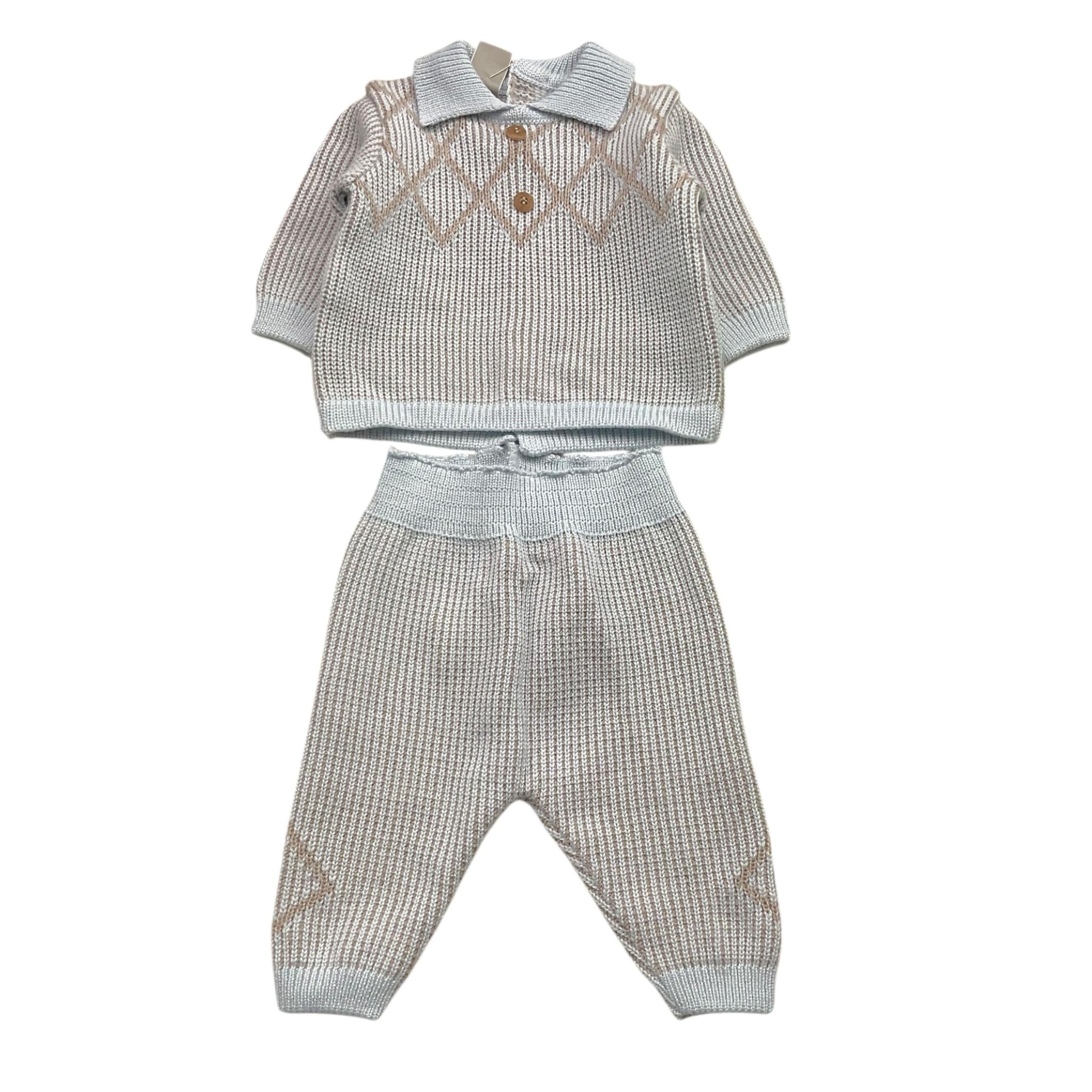 MARLU' completo 2pz maglia-pantalone Azzurro per Neonato IG6450 AZZURRO MARLU' 