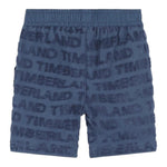 Timberland Bermuda Tinta Unita Logato con Elastico In Vita per Neonato T60127 BLU TIMBERLAND 