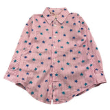 Saint Barth Camicia Bicolore con Fantasia A Righe per Bambina BRIG003XX BIANCO/ROSA SAINT BARTH 