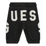 GUESS pantalone tinta unita con stampa Nero per Neonato N4YQ13KAD73 NERO GUESS 
