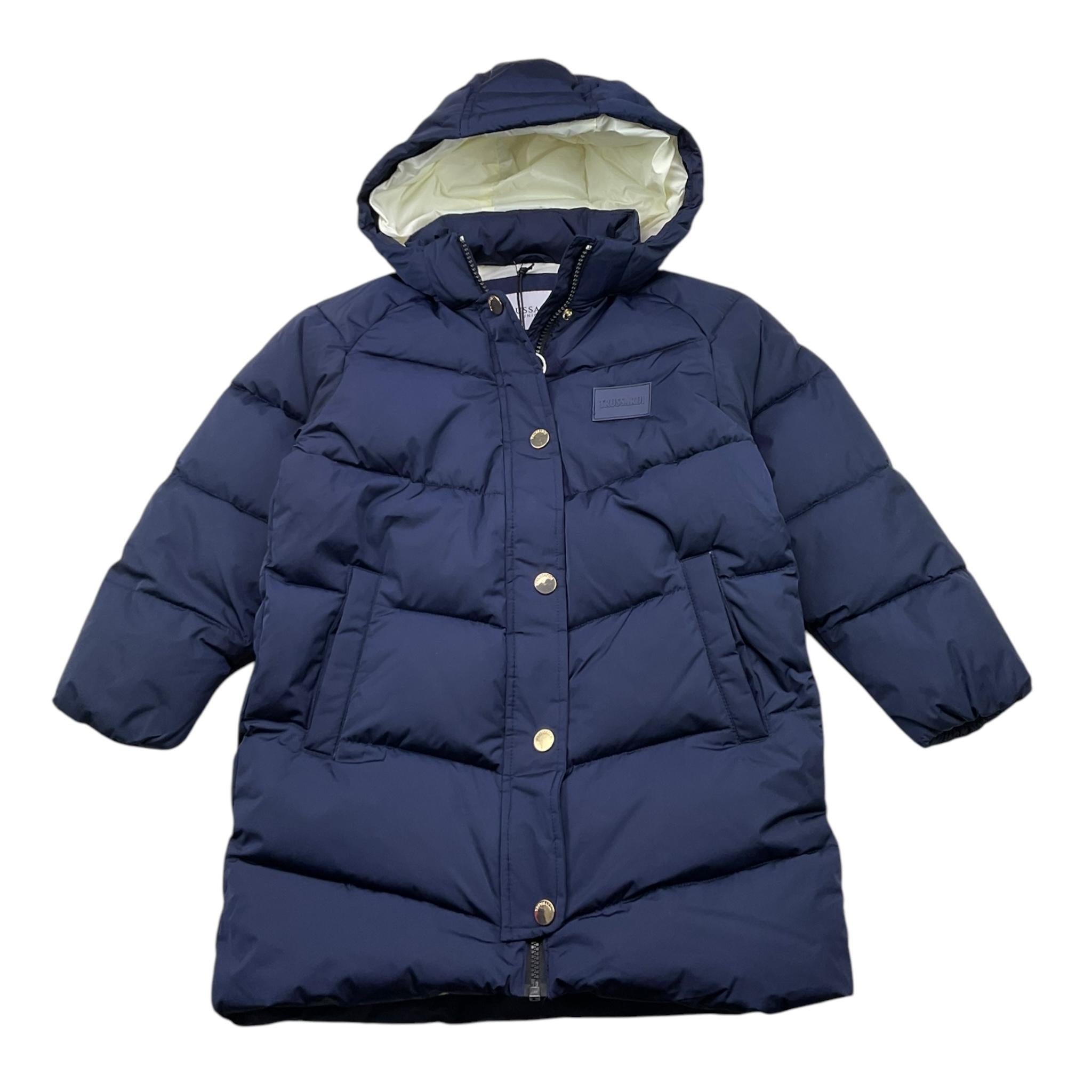 TRUSSARDI giubbino tinta unita modello lungo Blu per Bambino TGA25004PI BLU TRUSSARDI 