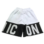 Icon Bermuda Bicolore con Stampa per Bambino IBSH00485 BIANCO/NERO ICON 