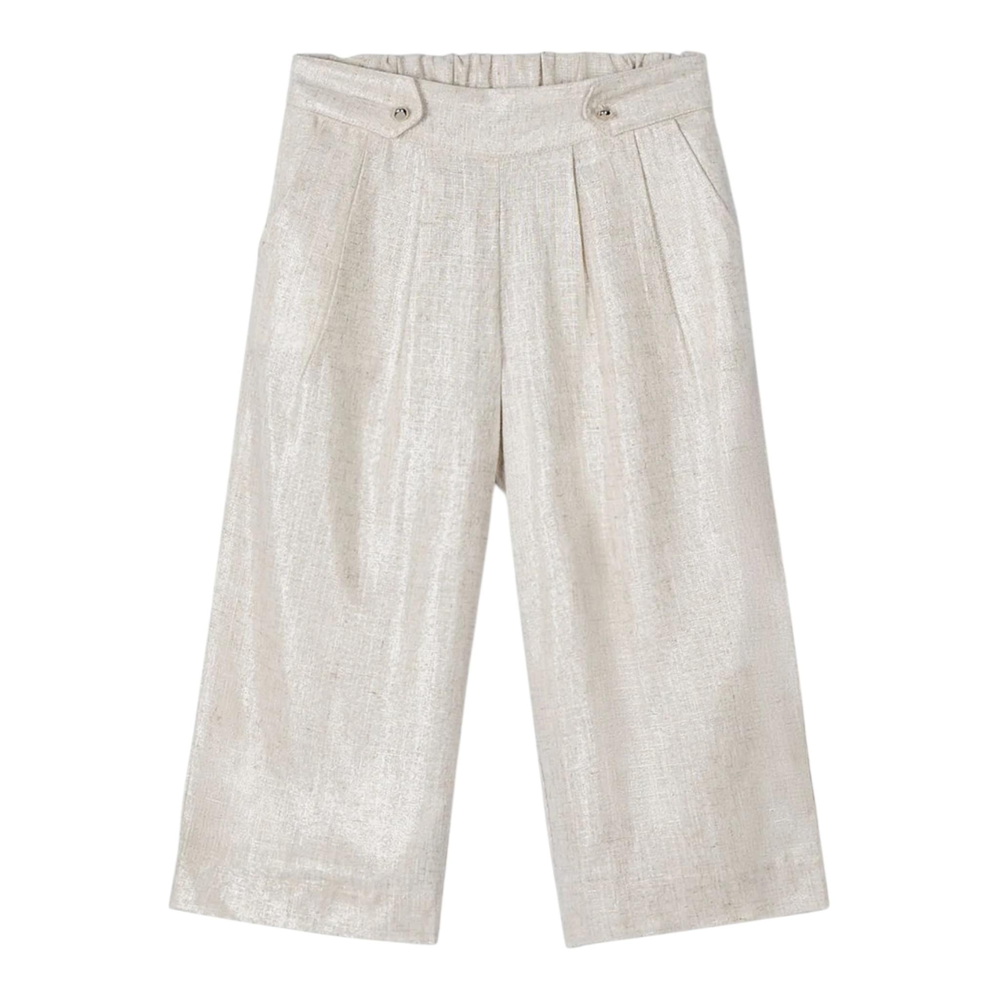 Mayoral Pantalone tinta unita Modello A Palazzo Beige per Bambina 3551X BEIGE MAYORAL 