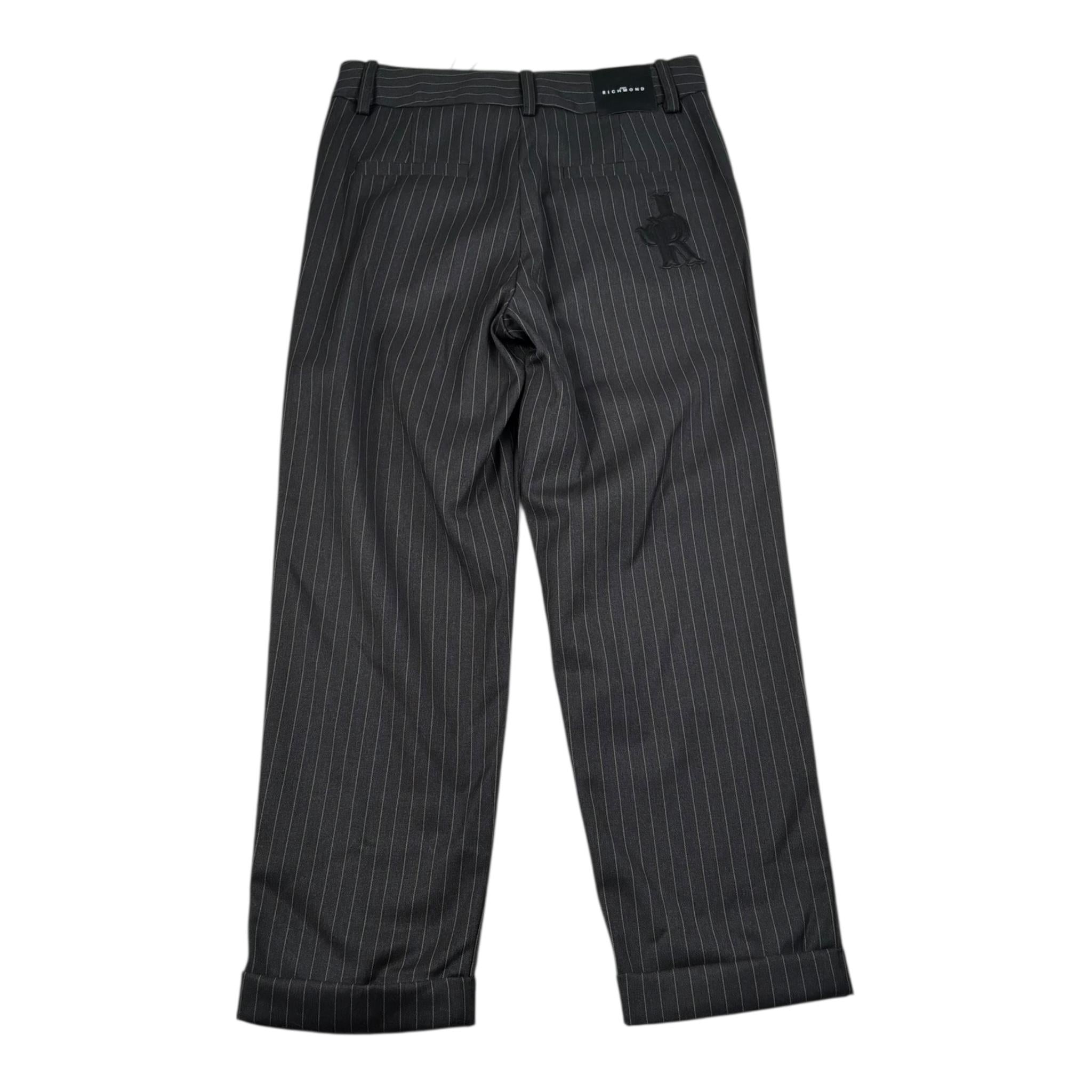 John Richmond Pantalone Tinta Unita con Fantasia A Righe per Bambino RBP26092PA GRIGIO JOHN RICHMOND 