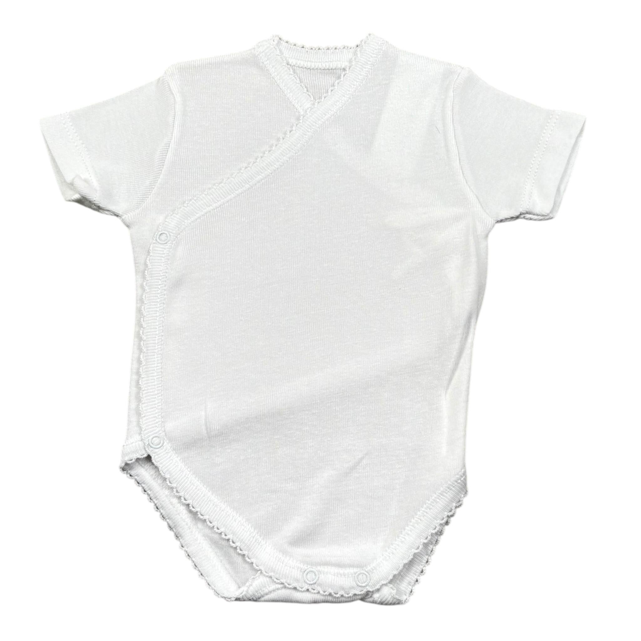 Calamaro Body Tinta Unita Mezza Manica per Neonata KWEE BIANCO CALAMARO 