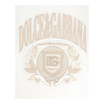 Dolce & Gabbana T-Shirt Girocollo Tinta Unita con Stampa per Bambino L4JTHV BIANCO DOLCE & GABBANA 