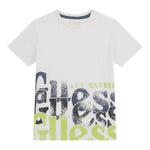 Guess T-Shirt Girocollo Tinta Unita con Stampa per Bambino L5RI12K8HM4 BIANCO GUESS 