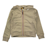K-WAY felpa tinta unita con zip e cappuccio Verde per Bambino K51347W VERDE K-WAY 