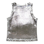 Diesel Canotta Tinta Unita con Logo per Bambina J02178XXX ARGENTO DIESEL 