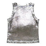 Diesel Canotta Tinta Unita con Logo per Bambina J02178XXX ARGENTO DIESEL 