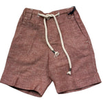 Manuel & Frank Bermuda Tinta Unita con Elastico In Vita per Bambino MF2161B TERRA MANUEL & FRANK 