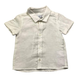 Tartine Et Chocolat Camicia Mezza Manica Tinta Uinita  Panna Per Neonato