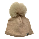 NINNAOH cappello tinta unita con pon pon Beige per Neonata I23225PEL BEIGE NINNAOH 