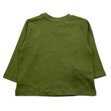 MAYORAL shrit girocollo tinta unita con stampa in contrasto Verde per Bambino 108JXX VERDE MAYORAL 
