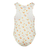 Mefui Costume Intero Tinta Unita con Fantasia per Bambina MJ250204X08 PANNA MEFUI 