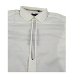 Manuell & Frank Camicia Manica Lunga Tinta Unita per Bambino MF3404R BIANCO MANUELL & FRANK 