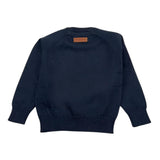 TRUSSARDI maglia tinta unita girocollo con stampa Blu per Neonato TIA24142MA BLU TRUSSARDI 