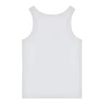 Moschino Canotta Tinta Unita A Costine per Bambina HDM06M BIANCO MOSCHINO 