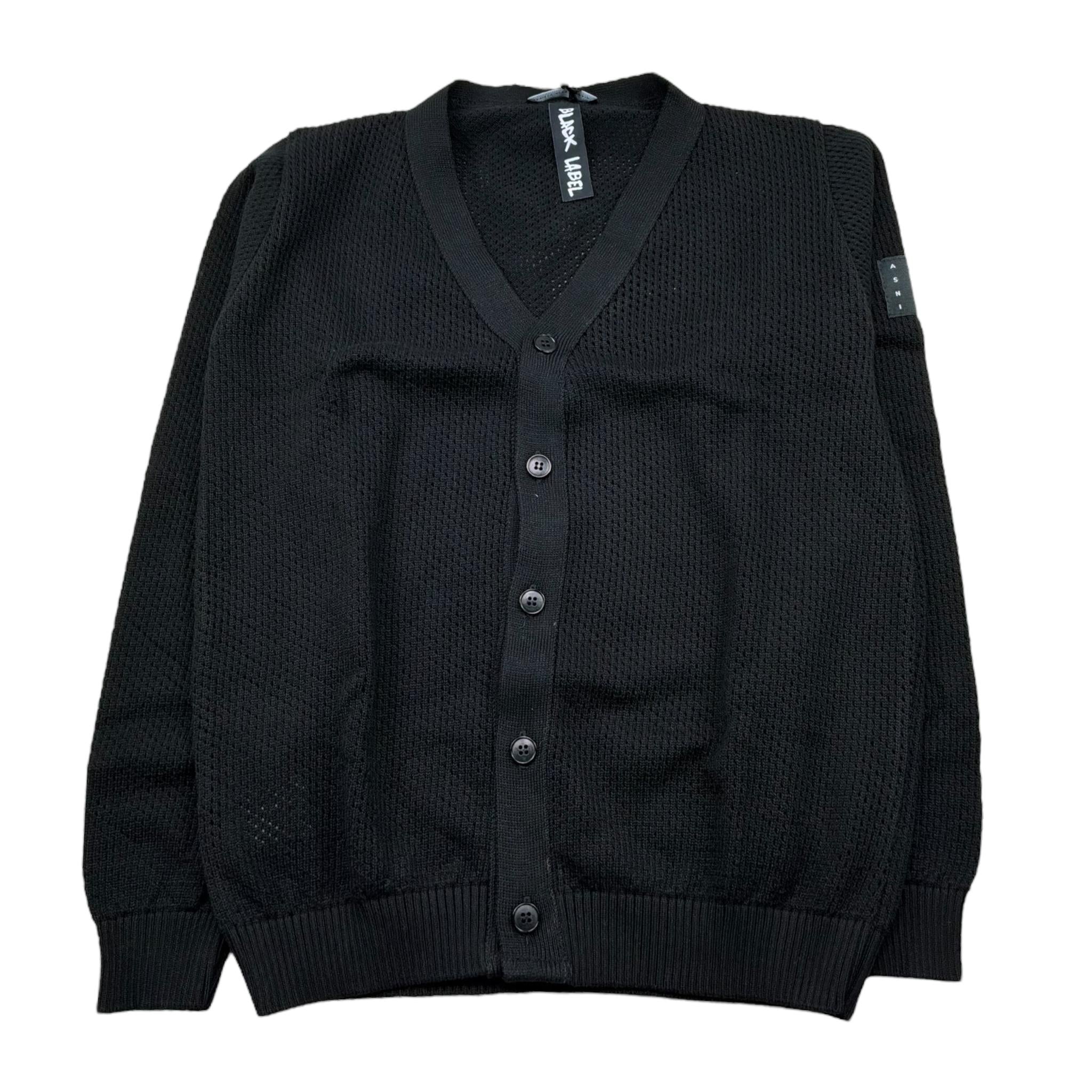 Daniele Alessandrini Cardigan Tinta Unita Traforato per Bambino 1235W00325 NERO DANIELE ALESSANDRINI 